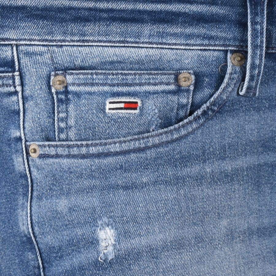 Tommy Jeans Scanton slim ripped jeans in mid wash Blue